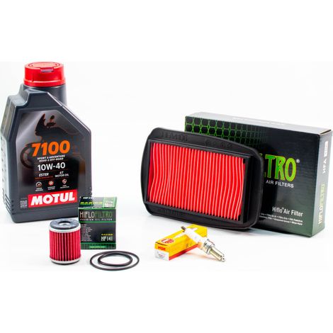 Kit Révision Filtres Bougies pour YAMAHA R125 de 2024 à 2025 - MOTUL 7100 10W40 1L