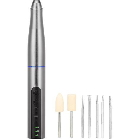Stylo de Gravure électrique, Kit D'outils électrique Portable avec 7 Bits, 3 Vitesses Réglables, Machine Rechargeable par USB pour Métal, Verre, Bois (KGX666PRO) - KGX666PRO (1/5)