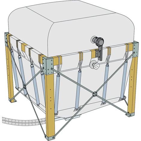 Fröling Silo à pellets Variosilo 2,90x2,00 Contenu 4,5-6,3t, 13875