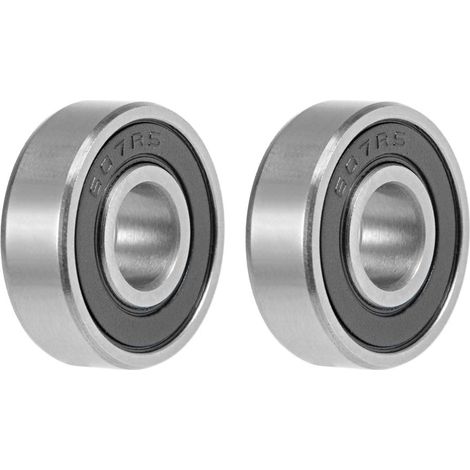 607-2RS Deep Groove Ball Bearings 7mm x 19mm x 6mm Double Sealed Chrome Steel Z2 2Pcs (1/5)
