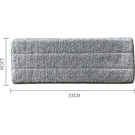 10 Serpillères de Rechange pour Balai Plat Lave-Sol, Housses de Nettoyage pour Tête de Vadrouille, Lingettes Ménage pour Balai à Plat (1/5)