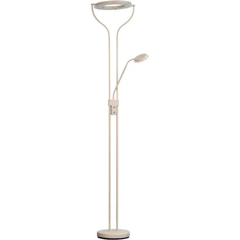 [GEBRAUCHT] B-Ware Fischer Honsel Stehleuchte Stehlampe Led Davos Metall Sandfarben Wohnzimmer