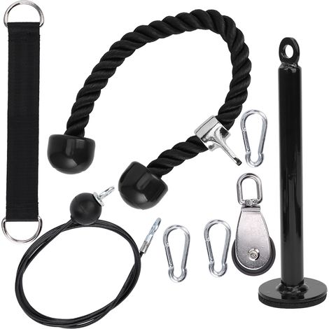Kit de Poulie de Fitness Portable 8 Pièces pour Exercices de Musculation à Domicile (1/5)