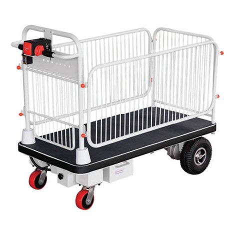 Chariot de manutention motorisé avec barrières - charge max 400kg - PM50/2/KITGUARD