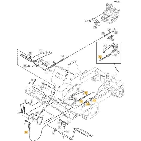Bremskabel für geteilten Radmotor ORIGINAL STIGA 1137-1137-01