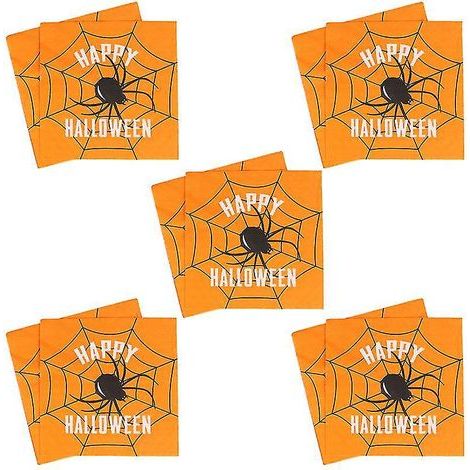 Lot de 20 serviettes de table pour décorations d'Halloween (1/3)