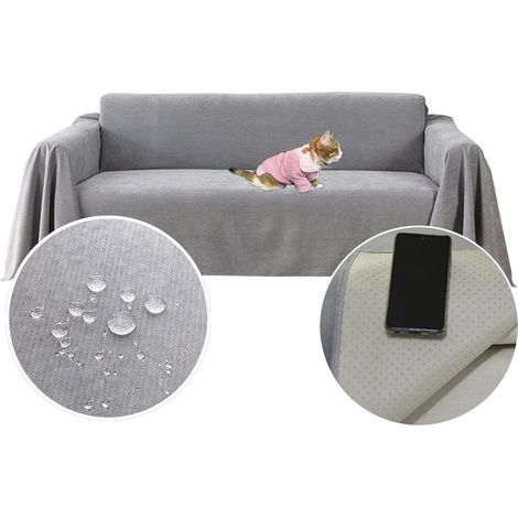 Housse De Canapé - Imperméable Anti-dérapante - Pour Canapés Grand Format - Convient Aux Foyers Avec Animaux - 230 x 180 cm