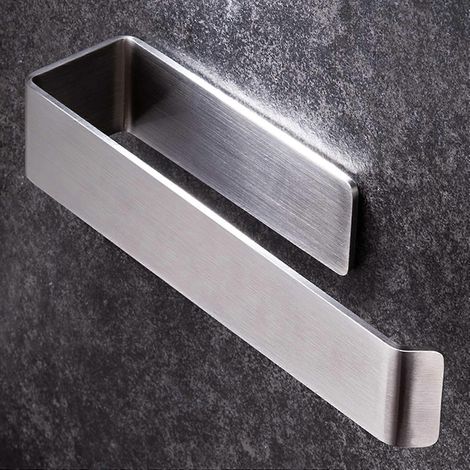Porte-serviettes auto-adhésif - Anneau porte-serviettes de bain en acier inoxydable pour salle de bain