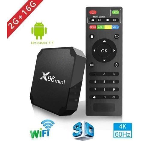 ZNTV BOX X96 MINI - 2Go 16Go - Amlogic S905W Quad Core - Android 7.1.2 - 4K 1080P - WIFI (1/4)