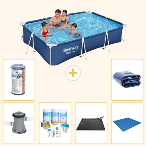 Bestway Bestway Steel Pro Rectangulaire - 300x201x66 cm - 7-pièces  S21570 (1/3)