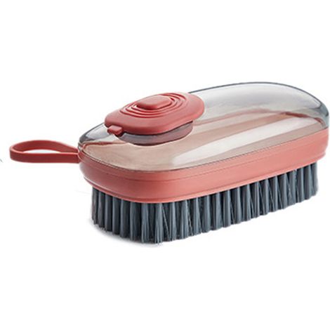 Brosse À Récurer Avec Distributeur De Savon - Pour Évier Cuisine Salle De Bain Nettoyage Vaisselle Et Textiles - 1 Pièce (1/5)