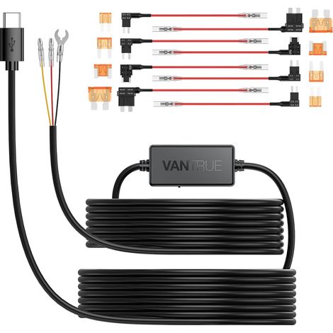 11.5ft USB-C Hardwire Kit (12V–24V to 5V) with Acc Functionality, Low Voltage Protection for N4(S)/N4 Pro(S)/N5(S)/N2X/E1 Pro/E360/ACE/E1 Lite/E2/S1 Pro(MAX) (1/5)