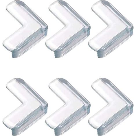 Dailygoods - Protectores de esquinas (6 piezas) - Transparentes - Protección de bordes (1/5)