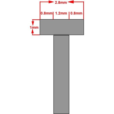 T-Shaped Nails, Air Nailer Nailer, Straight Nails for Nail Gun Nail Finishing (1/2)