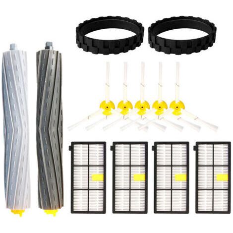 13-in-1-Kehrmaschinenzubehör, kompatibel mit der Hauptbürste, der Seitenbürste und dem Reifenschutz-Set für die iRobot-Modelle 860, 880, 870, 980 und 960. (1/5)