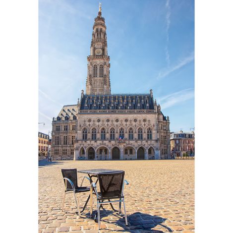 Tableau sur toile cathédrale notre dame des Ardents à Arras 30x45 cm - Impression sur Toile Murale Décorative - Image imprimée en HD sur Toile - Toile sur Châssis en Bois FSC - Fabriqué en France (1/5)