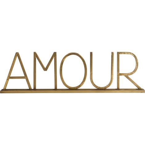 Décoration à poser Amour Doré fer 22x78cm (1/2)