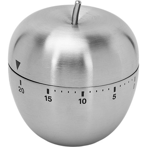 Minuteur de Cuisson en Forme de Pomme avec Alarme, Minuterie Manuelle pour Cuisine et Pâtisserie (1/5)