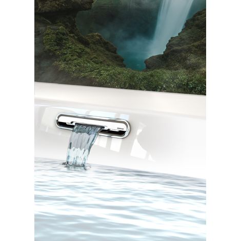 RIHO Stiell Square Rechteck-Badewanne, mit Riho Fall, (1/2)