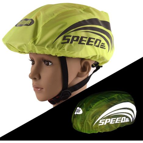 Casque vélo couverture imperméable avec bande réfléchissante haute visibilité sécurité pluie protection cyclisme (1/3)