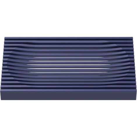 Support Savon - Boîte à Savon avec Évacuation - Pour Salle de Bain et Cuisine - Rouge - 14 x 8,2 x 1,4 cm - 1 Pièce (1/5)