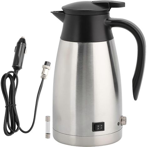 Thermos électrique 12V 24V pour voiture, bouilloire portable 1000ml, chauffe-eau universel, pot de voyage pour boissons chaudes (1/5)