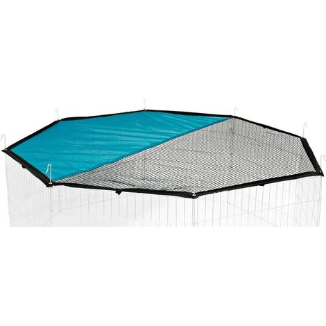1 Filet De Protection Solaire Pour Enclos Extérieur Octogonal 57x57 Cm Petits Animaux Jardin (1/2)