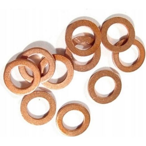 Rondelles en cuivre M6 6x12x1mm 10 pièces - xradical Raccordements d'étanchéité