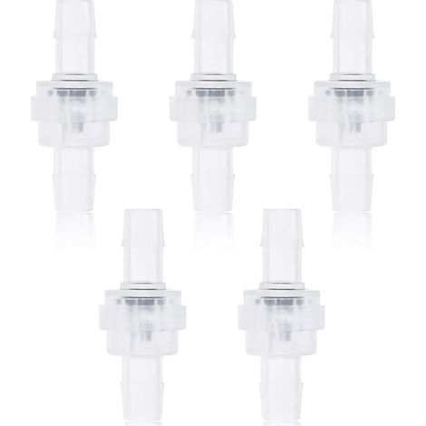 Clapet Anti-Retour en Plastique 5 pièces Clapet Anti-Retour unidirectionnel Transparent 6mm (1/5)