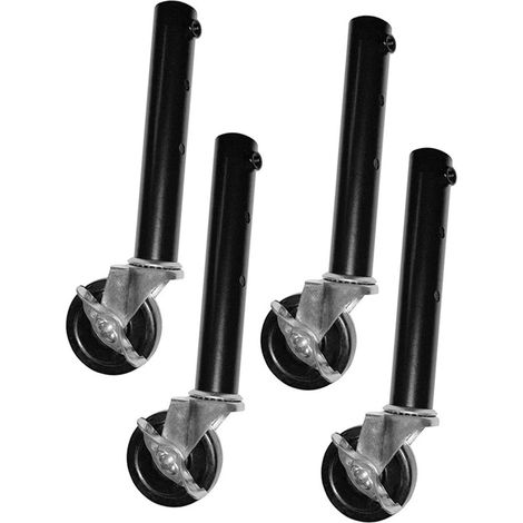 Lot de 4 rallonges de Pieds de Table avec roulettes, faciles à Installer, rehausseurs de Table pliants for Commode, Armoire de Bureau, 51 cm(27cm) (1/5)