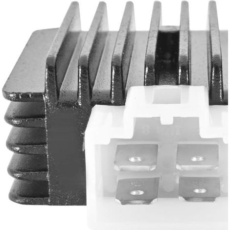 Pièces détachées pour tondeuses à gazon et tronçonneuses, pièces détachées pour motos GY6 50 125 150CC, régulateur et redresseur de tension 12V 4 broches (1/2)