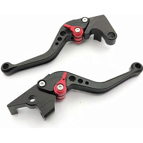 Pour motos Yamaha FZ6 FZ8 FZ1, klaxon de frein modifié en alliage d'aluminium, poignée CNC, biellette de direction (noir 1) (1/5)