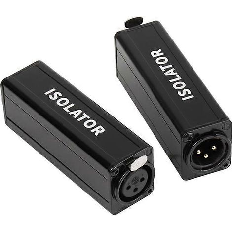 Isolateur audio mono professionnel à masse commune, filtrage du bruit acoustique pour éliminer les interférences, adaptateur d'équilibrage sonore. (1/4)