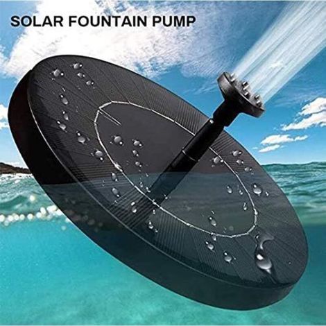 Fontaine solaire, fontaine solaire flottante, fontaine d'eau solaire A (1/5)