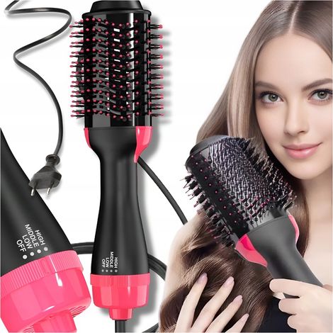 Bürste, Glätteisen, Haartrockner, Lockenstab 4-in-1 1000W LEISTUNGSSTARK