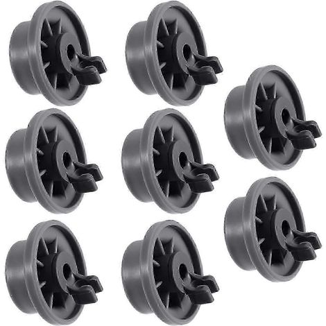 8 roues de rechange durables pour lave-vaisselle 165314, compatibles avec les modèles Whirlpool et autres. (1/5)