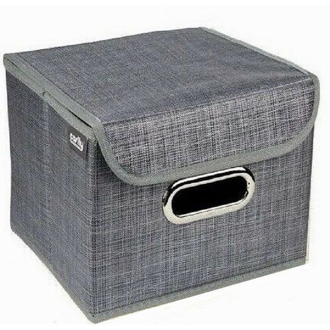 Cleafe - Box Scatola Salvaspazio Portatutto Contenitore Organizer 25 X 25 X 25 Cm 69691 - (1/4)