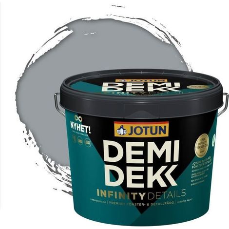 Peinture Bois - JOTUN - Lasure Opaque Satinée - RAL 7040 - Gris Fenêtre - 3L (1/2)