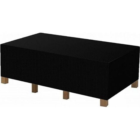 Housse pour salon de jardin 180 x 120 x 74 cm Noir (1/4)