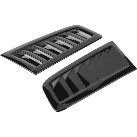 Aérations de capot universelles Jeffergarden en deux parties pour les modèles Ford Focus RS MK2, noir brillant. (1/3)