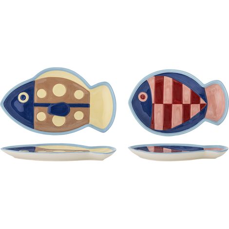 Bloomingville - Willy Plate - Multi - Stoneware