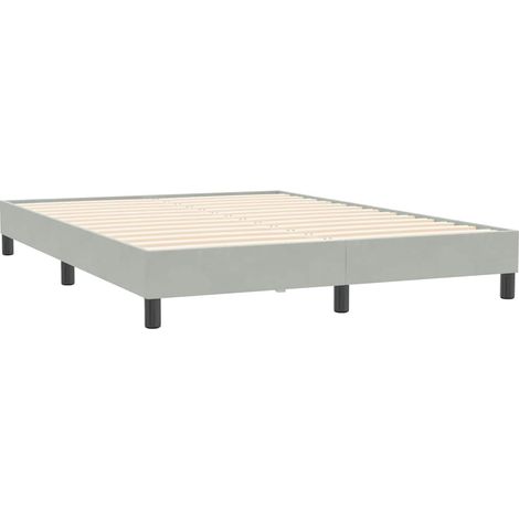 Maison Exclusive - Giroletto senza Materasso Grigio Chiaro 160x210 cm Velluto
