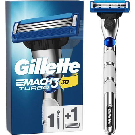 Gillette Mach3 Turbo 3D Rasierapparat mit 1 Klinge