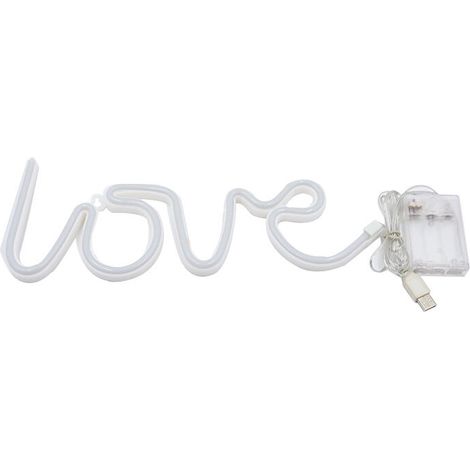 Néon LED Love à Piles(Blanc chaud) (1/5)