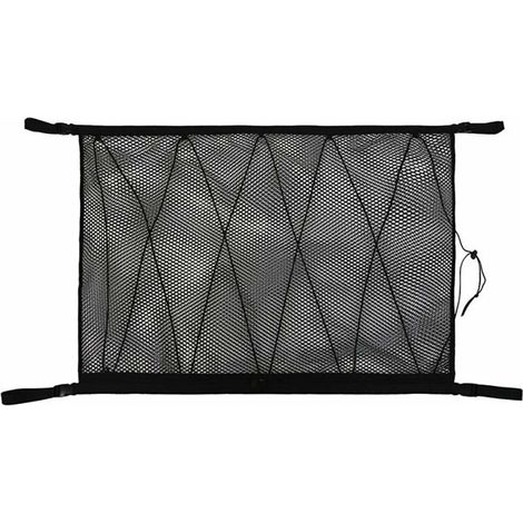 Gepäcknetz für Autodach, Kofferraumtasche, Aufbewahrungstasche, Schwarz, 90 x 65 cm (1/4)