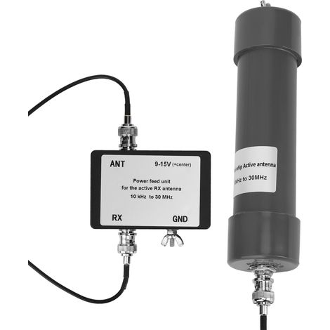 Antenne fouet miniature active (10 kHz - 30 MHz) avec câble portable pour communication radio (1/5)