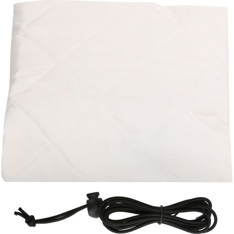 Housse pour climatiseur intérieur Unité de fenêtre Anti-rouille Blanc crème 53,3 x 35,6 x 7,6 cm avec cordon (1/5)