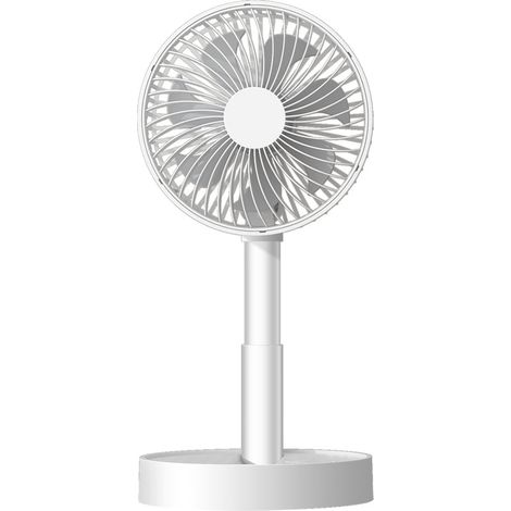 HONORNIC - Ventilateur de bureau silencieux à tête oscillante, rechargeable par USB, 3600 mAh, idéal pour le bureau et la maison. (1/4)
