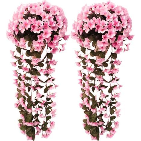 Bouquet de fleurs artificielles, plante artificielle d'extérieur et d'intérieur, en plastique-AquaForge (1/5)