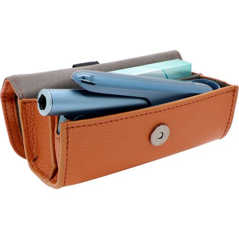 Étui en cuir PU pour IQOS ILUMA, boîte de rangement à fermeture magnétique (1/4)